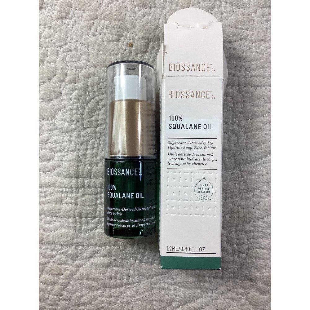 Biossance 100% Squalane Oil 12ml Hydrating Sugarcane-For Body Face & Hair*NWB